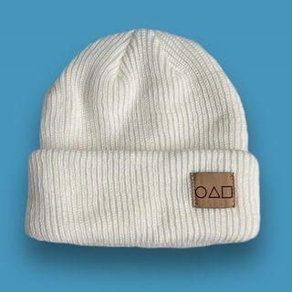 Geometric Patch Knit Beanie