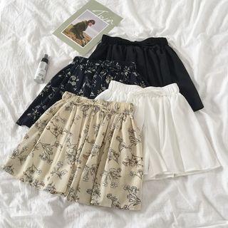 Drawstring Waist Skort