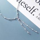 925 Sterling Silver Fringed Necklace