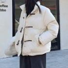 Padded Toggle Coat Off-white - One Size