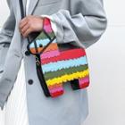 Rainbow Horse Crossbody Bag Red & Blue & Yellow & Red - One Size