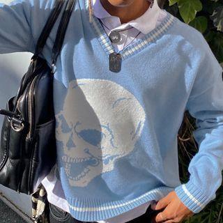 Skull Jacquard Sweater