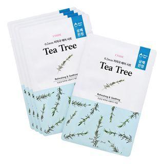 Etude - 0.2 Therapy Air Mask New Set 5 Pcs - 12 Types Tea Tree - 5 Pcs