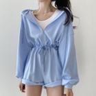 Long-sleeve Hooded Romper
