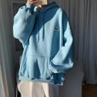 Long-sleeve Slit-side Hoodie
