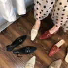 Pointed Slingback Loafers