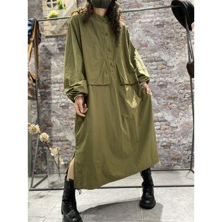 Oversized Midi Shirt Dress