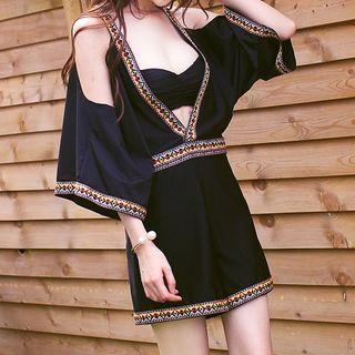 Set: Bikini + Piped Cover-up