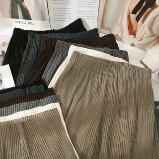 Elastic High-waist Wide-leg Dress Pants In 6 Colors
