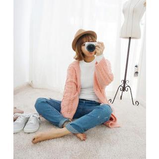 Long Cable-knit Cardigan