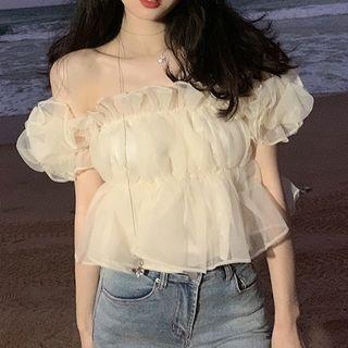 Off-shoulder Puffy Top