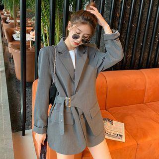 Asymmetrical Buckled Blazer