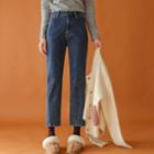 Twisted-seam Napped Baggy Jeans