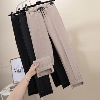 Wide-leg Fleece Lining Pants