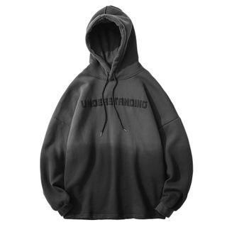 Letter Applique Ombre Hoodie