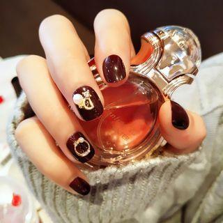 Rhinestone Faux Pearl Faux Nail Tips