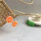 Orange Drop Earring / Clip-on Earring