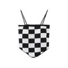 Checkered Asymmetrical Camisole Top