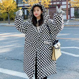 Chessboard Plaid Padded Jacket
