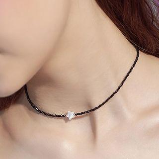 925 Sterling Silver Scallop Star Pendant Necklace As Shown In Figure - One Size