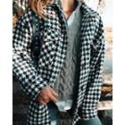 Houndstooth Button-up Jacket