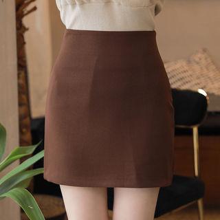 Colored H-line Skirt In 2 Lengths