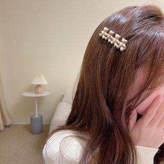 Bear Hair Clip Khaki & Coffee - One Size