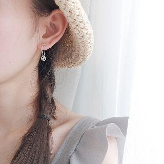 Sterling Silver Cubic Single Earring