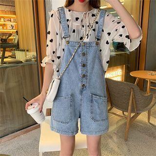 Denim Strap Shorts