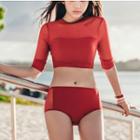 Elbow-sleeve Bikini