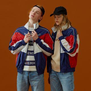 Couple Matching Color-block Jacket