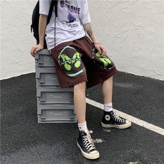 Print Wide Leg Shorts As Shown In Figure - One Size