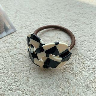 Acetate Faux Woven Hair Tie