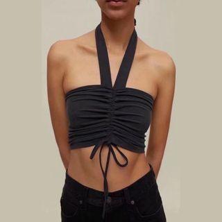 Halter Drawstring Camisole Top