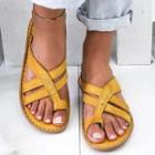 Loop-toe Wedge Sandals