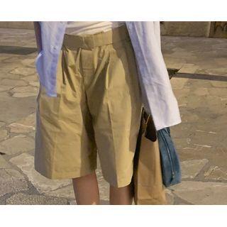Pintuck Pocket-detail Bermuda Shorts One Size