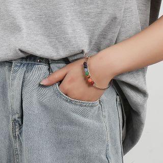 Gemstone Alloy Bracelet