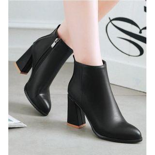 Block-heel Short Boots