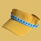 Chain Detail Visor Hat