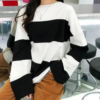 Rugby-stripe Boxy-fit T-shirt