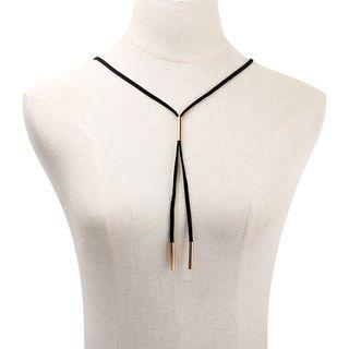 String Necklace Black & Gold - One Size