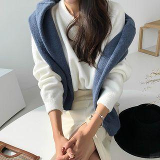 Crewneck Basic Boxy Sweater