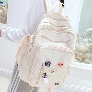 Buckled Lightweight Backpack Off-white - One Size