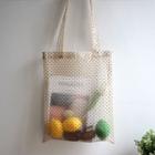 Dotted Lightweight Tote Bag Mauve - One Size