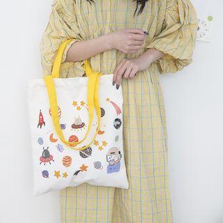 Canvas Cartoon Tote Bag