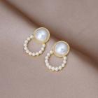 Faux Pearl Dangle Earring 1 Pair - E3248 - As Shown In Figure - One Size