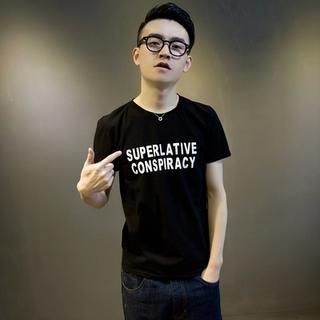 Short Sleeves Lettering T-shirt