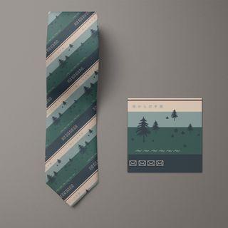 Print Striped Neck Tie