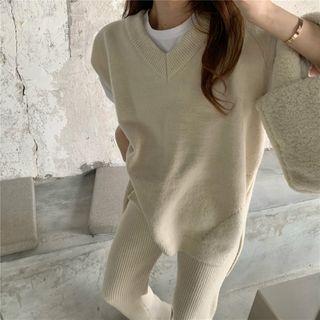 Plain Sweater Vest / Pants