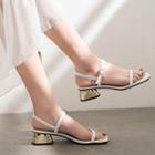 Genuine Leather Open Toe Ankle Strap Sandals